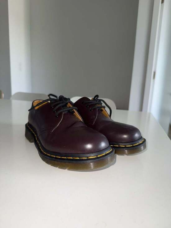 Dr. Martens 1461 Burgundy Smooth Leather 3-Eye Shoes Size US Men 7 / Women 8 main image 6